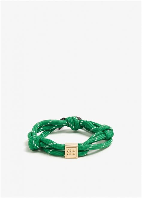 miu miu nylon bracelet
